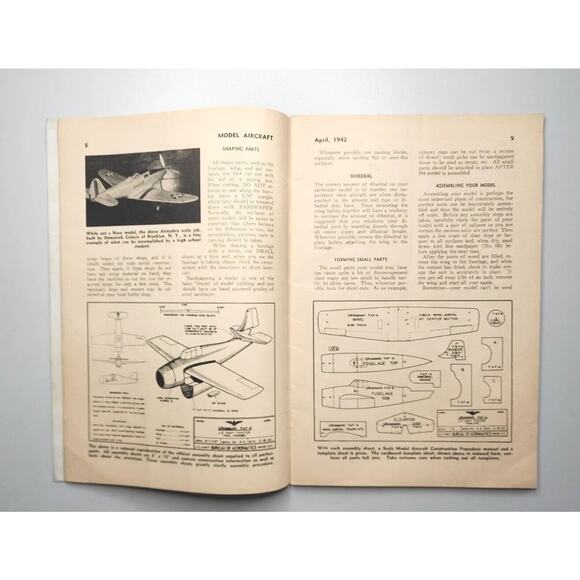 1942 Model Aircraft Magazine - April 1942 M596 - Picture 13 of 16